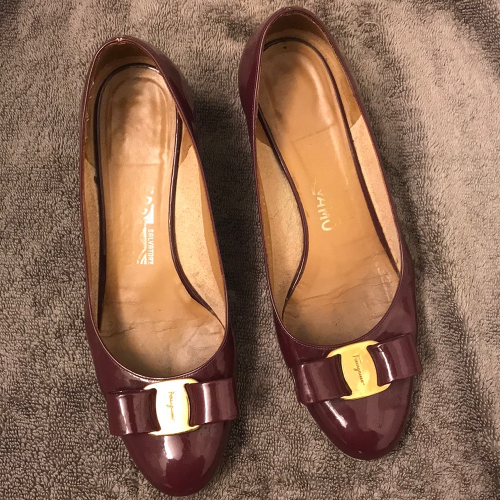 Ferragamo vara bow pump shoes
